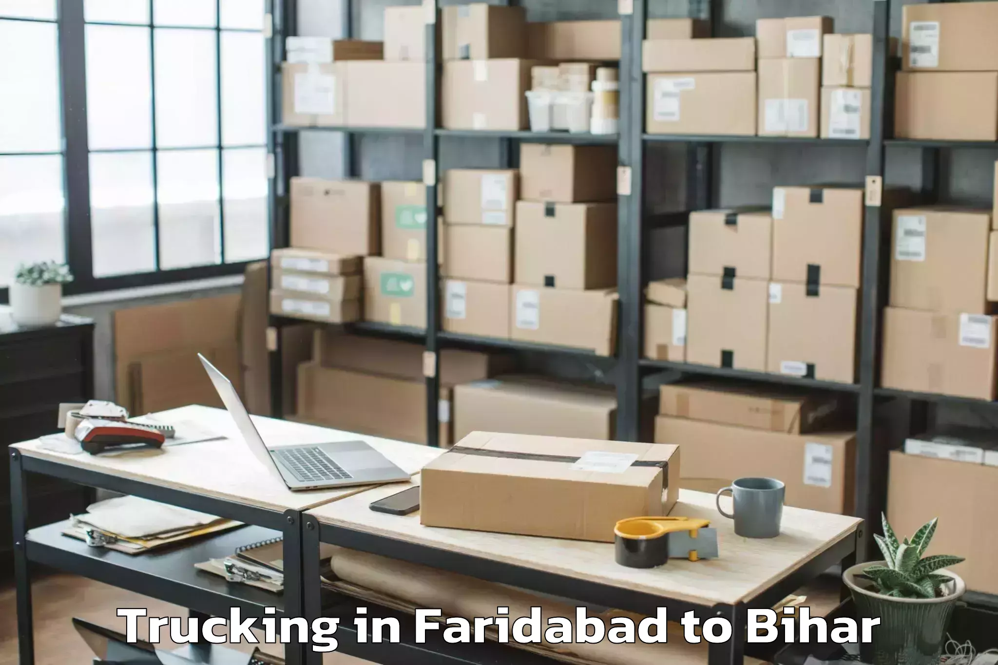 Professional Faridabad to Lakri Nabiganj Trucking